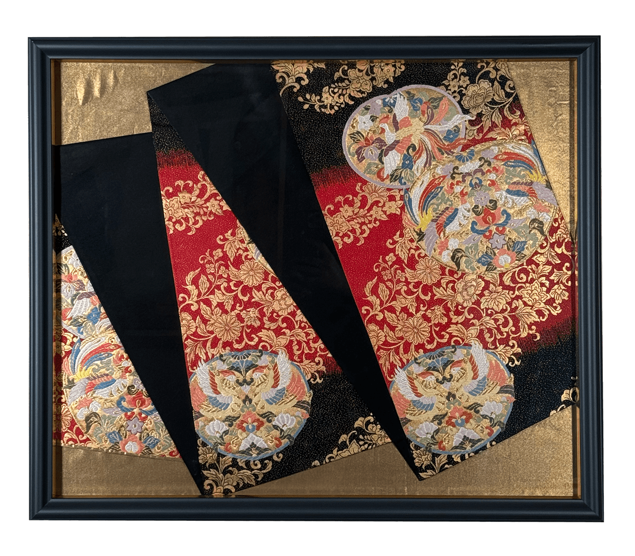 Shōsō-in collection gold-thread obi artwork No.07, framed (Other)